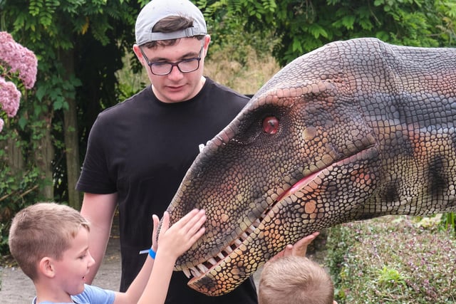 Pictured at the Council’s Roar Roar Dinosaur event at Maghera Walled Garden.