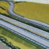 An image of the proposed lay-out and bridge.