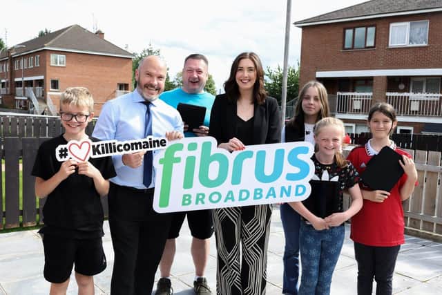 Killicomaine Homework Club received £2k funding from Fibrus Community Fund, in partnership with the Community Foundation Northern Ireland. Picture: Lanyon Group