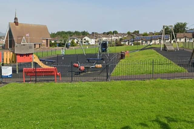 Play park at Bardic Drive, Antiville, Larne. Photo by: Google