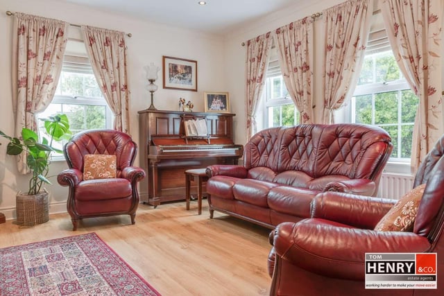 Sitting room with dual aspect.