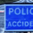 There is a road crash on the south bound carriageway of the M1 just past the turn off for Lurgan, Co Armagh.
