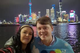 Nik Parks and his wife Zoe have said goodbye to Lisburn to take up new roles in the International College of Musical Theatre in China. Pic credit: Nik Parks