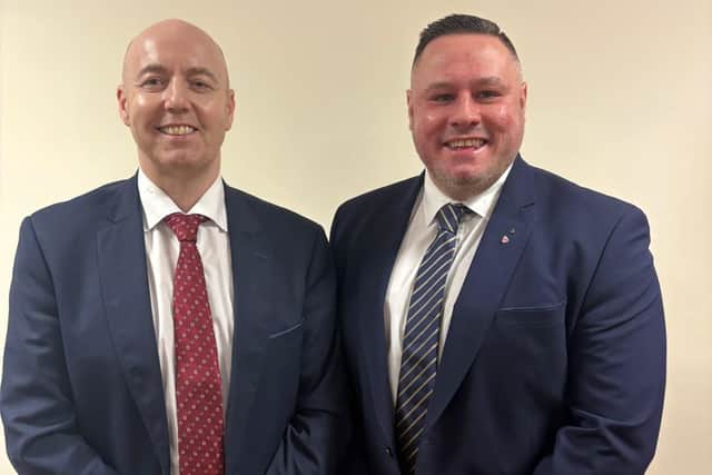 Pictured are Ian Irwin with Ulster Unionist Party Leader Jon Burrows MLA | Supplied