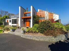 This modern residence is on the market now