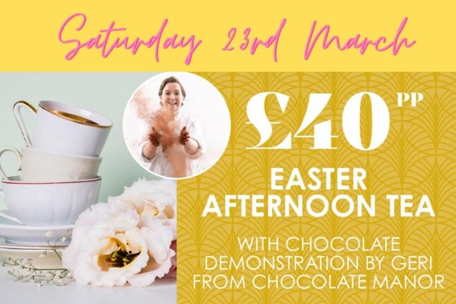 Geri Martin of Castlerock's Chocolate Manor suggests booking your mum and yourself a place for Afternoon Tea and a Chocolate demonstration at Elephant Rock Hotel in Portrush with The Chocolate Manor on March 23.