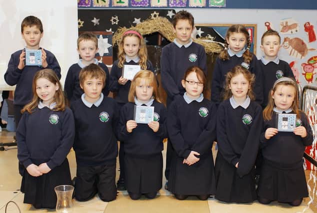 Children from Ballycarrickmaddy Primary School who took part in the school's carol service in 2008