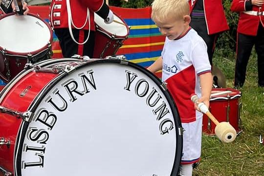 Youngsters get into the spirit of things during Twelfth of July festivities in Lisburn