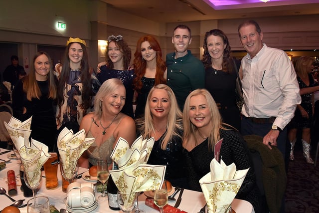 Members of The Lifting Room Gym, Portadown, who had a great night at the Seagoe Hotel Christmas Party Night on Saturday night (December 16). PT51-281.