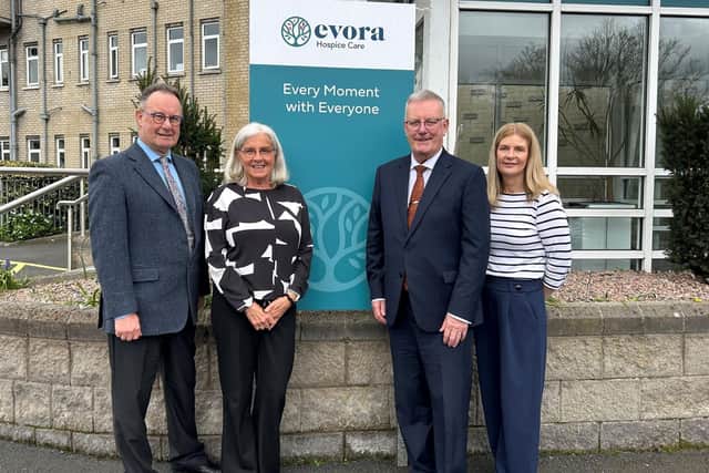 Paddy Loughran, Liz Cuddy, Minister Mike Nesbitt and Bridget Lynch.