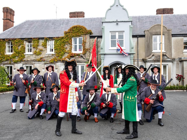 All ready for the annual Sham Fight in Scarva.
