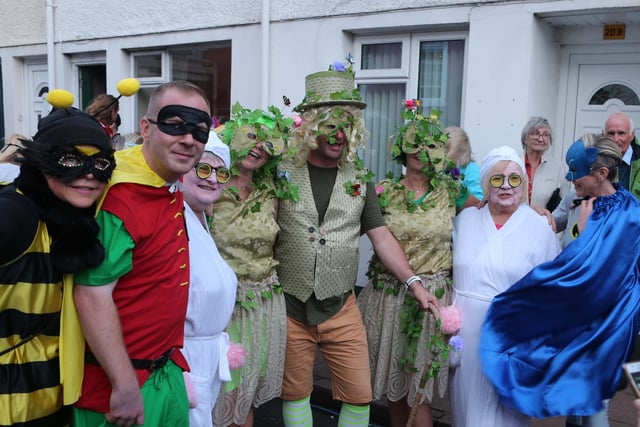 Pictured at the Heart of the Glens Festival dress up 'mask'erade event.