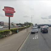 Boucher Road in Belfast is one area of the city where traffic delays and disruption are likely over the August bank holiday weekend. Picture: Google.