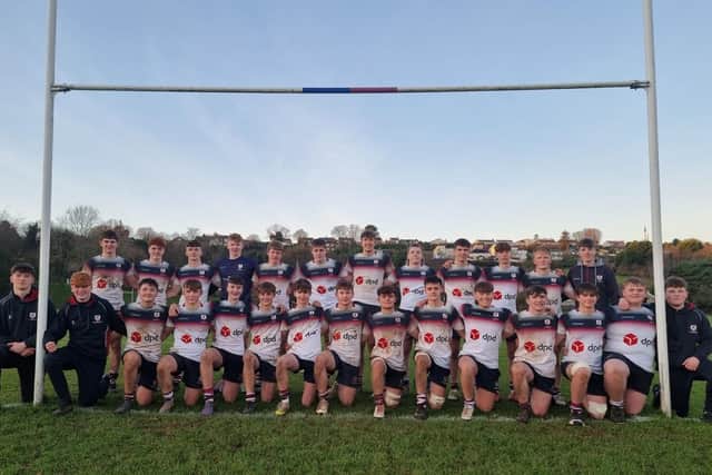 Larne Grammar School 1st XV.  Photo submitted by Larne Grammar School