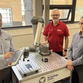 Pictured is Patrick Knight, Engineering and R&D Manager of Donite Plastics with Andrew Schofield and Rory Collins from NITC.