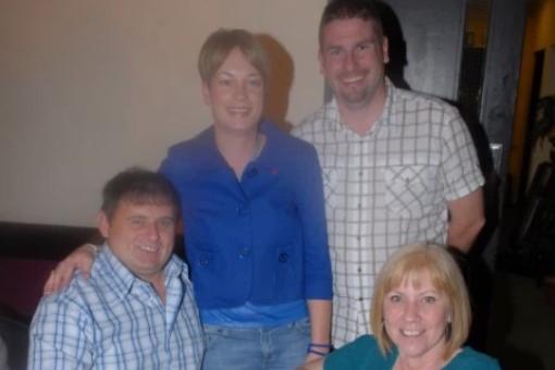 Jimmy and Liz Bearns with Donna and Philip Wylie at the Larne Ladies dinner in 2007