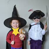 Zack and Sophie Thompson as the Highway Rat and the witch from Room On The Broom.