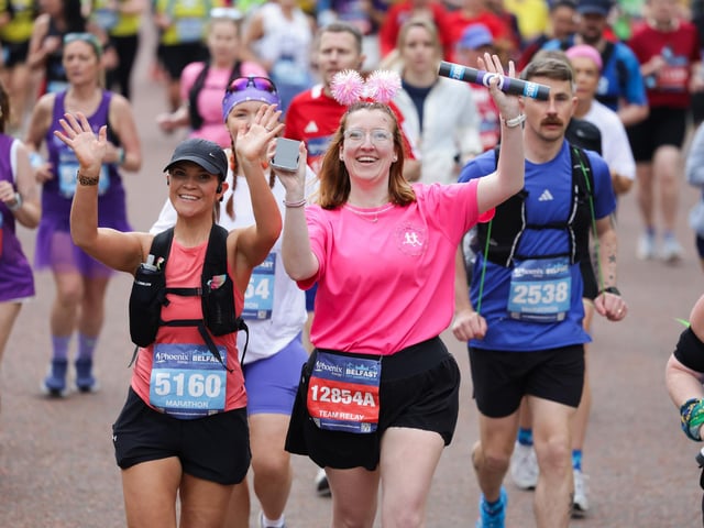 Enjoying being part of the Phoenix Energy Belfast City Marathon.