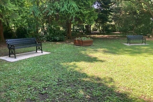 The baby loss memorial garden at Tannaghmore Gardens.  Credit ABC Council