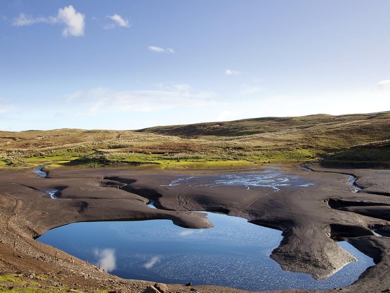 'The Vanishing Lake' or Loughareema is a hidden gem that's well worth a visit....but you may have to make a return journey too! Visit it one day and you will see a beautiful lake, a few days later just a bed of mud and not a drop of water in sight!
Loughareema has been voted no 14 of the top 100 geological sites in the British Isles.
