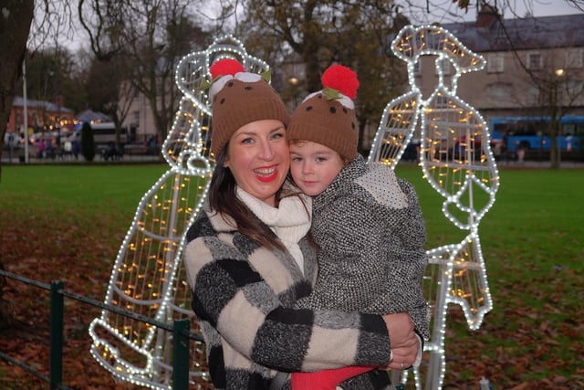 Roisín and Rose Reid enjoying the festive atmosphere at Armagh Georgian Festival.
