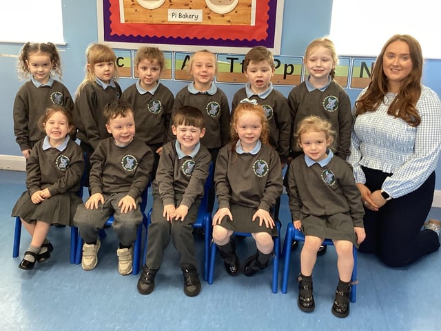 Miss Hagan's P1 class at St Mary’s, Derrymore