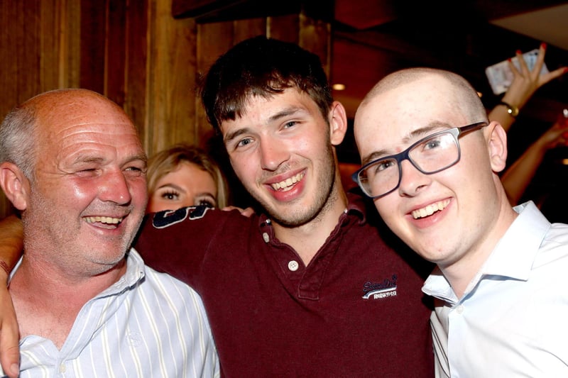Pictured during the Brave the Shave fundraiser for Macmillan Unit Antrim held at the Central Bar in Cushendall on Saturday evening organised by  Cathal McDonnell  to raise funds in memory of his  grandfather Vincie Connelly. Credit: McAuley Multimedia