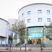 Lisburn and Castlereagh Council offices at Lagan Valley Island. Picture credit: Jessica Black.