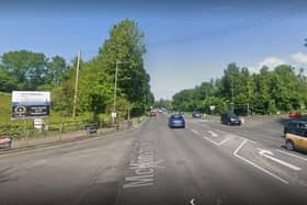 The junction of McKinstry Road and Dunmurry Cutts. (Pic: Google).