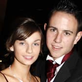 Rebecca January and Glen Young pictured during the Dunluce School Formal at the Royal Court Hotel in 2009.