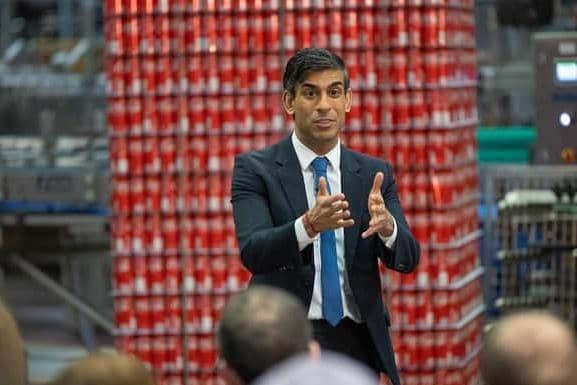 Prime Minister Rishi Sunak visited the Coca Cola factory in Lisburn to meet business leaders last year. Pic by 10 Downing Street