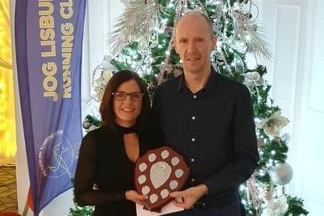 Stephen Hoey received his Runner of the Year award