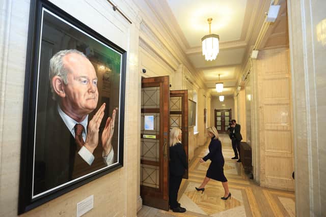 Michelle O'Neill will face questions from MLAs at Stormont - including on Michael McMonagle, a man she apparently employed in her constituency office. Photo: Liam McBurney/PA Wire
