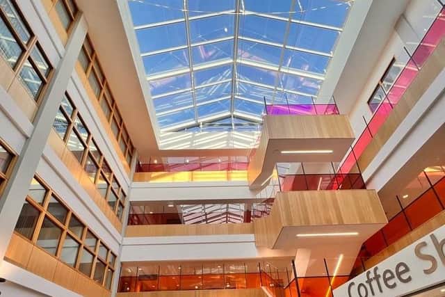 The interior of the new centre is bright, airy, spacious, and modern