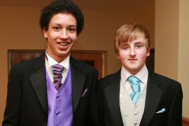 Nathaniel Degnan and Simon McAtamney attended the 2010 Ulidia Integrated College formal at the Knockagh Lodge