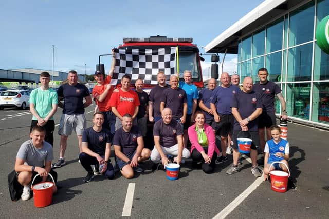 Firefighters and volunteers took part in the physical challenge on Saturday, August 19 in a bid to raise funds for the Fire Fighters’ Charity, alongside other worthy local causes.  Photo: Stephen King
