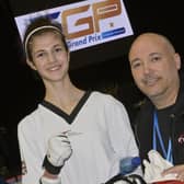 Monika Ilieva secured Gold at the Grand Prix Taekwondo Championship in Tallinn Estonia.   Photo: Jozo Lovrić