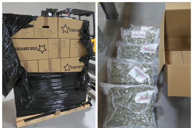 The National Crime Agency has seized 300 kilo of cannabis at the port in Belfast.
