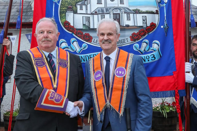 WDM Ballinderry District No.3 Bro Francis Beckett and his Brother Thomas Beckett of LOL 191. Pic by Norman Briggs, rnbphotographyni