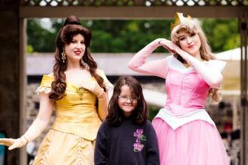 Princess Belle, Demi and Princess Aurora.