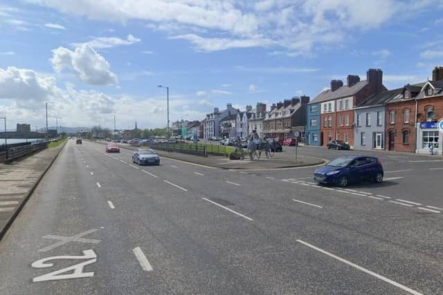 NI Water is due to begin work to install a new stormwater pipeline on Marine Highway/Taylors Avenue next week. Photo: Google maps