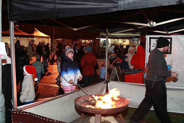 Seasonal treats at the Richhill lights switch-on event.