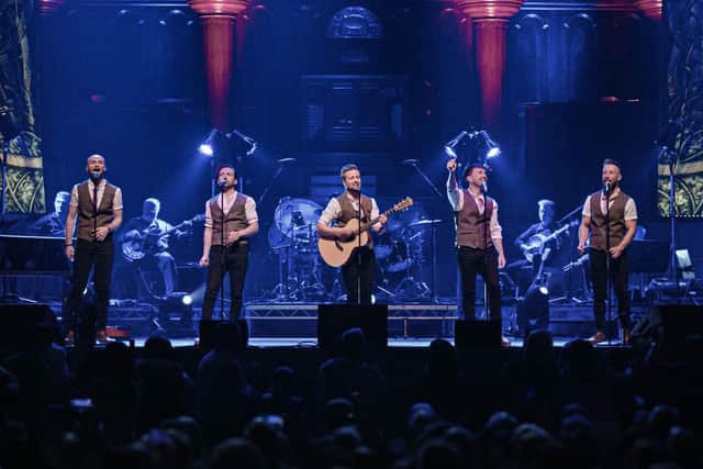 Local band Shamrock Tenors won two regional Emmys for a television production of their St Patrick's Day Concert, which was produced by Lisburn brothers Raymond and Jack Walsh. Pic credit: Shamrock Tenors