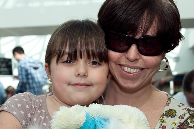 Nina and Cristina Brown enjoyed the Easter show at the Civic Centre. INCT 17-404-RM