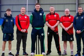 Members of Maghera Cricket Club who will be holding a one-day festival of cricket on Saturday, April 6, at Meadowbank Sports Area in Magherafelt. Credit: Submitted