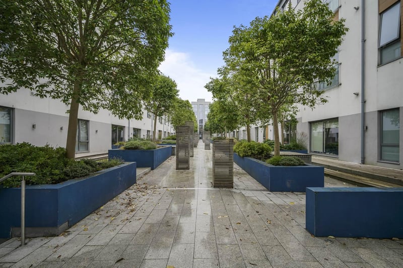 The development also benefits from a unique courtyard garden area designed by Diarmuid Gavin.