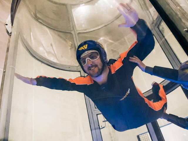 Ever wanted to experience skydiving but are afraid of heights? Look no further as We Are Vertigo’s Titanic Quarter location offers indoor skydiving with 120mph winds propelling you upwards. Hosted by experienced instructors, you and your loved one will be guided through each and every step to ensure you and your body have the ultimate flight experience.
For more information, go to wearevertigo.com/indoor-skydiving
