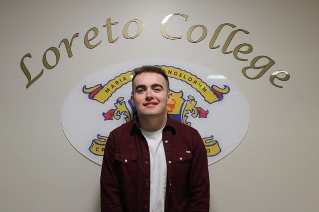 Loreto College student Sean McKelvey, who scored an impressive three A* grades in his A Level examinations.