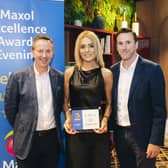 Brian Donaldson, CEO of The Maxol Group with Louise Litter, owner of Litter’s Portadown and David Martin, Head of Business Development, The Maxol Group.