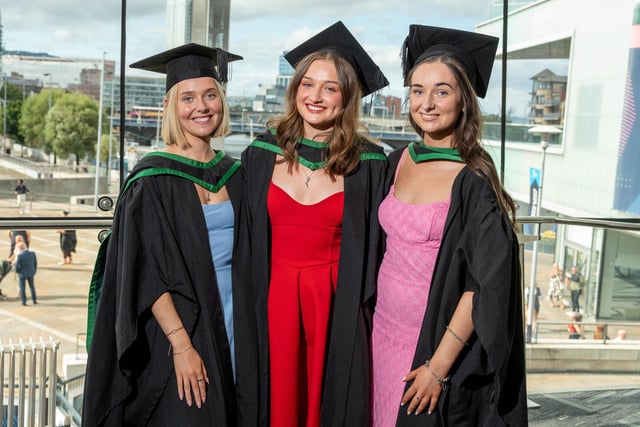 A proud moment for three Business School graduates.